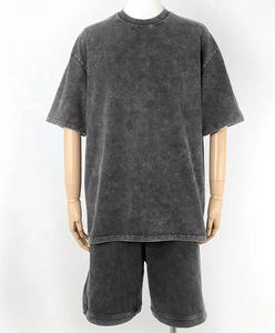 ผู้ผลิตเสื้อยืดและกางเกงขาสั้นผ้าฝ้ายระบายอากาศพร้อมสกรีนโลโก้ตามสั่ง ขายส่ง ล่าสุดสำหรับฤดูร้อน - Product Image 2