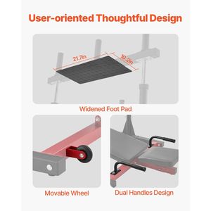Máquina de prensa de piernas ajustable de acero al carbono, equipo de gimnasio en casa, prensa de piernas vertical con carga de placas, entrenamiento especial para la parte inferior del cuerpo - Product Image 5