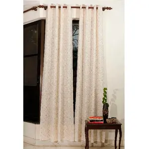 Rideaux occultants épais en coton plissé de haute qualité approuvés par GOTS pour le salon chambre balcon fenêtre française personnalisée