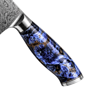 Cuchillo de Cocina de Acero de Damasco Personalizado, Cuchillería Profesional Premium, Hoja con Patrón Hecho a Mano, Mango con Agarre Cómodo, de Fábrica - Product Image 4