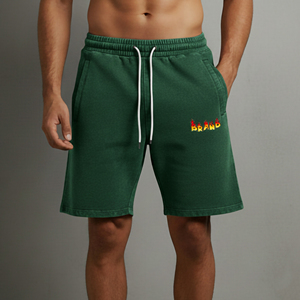 Short décontracté pour homme Streetwear 2026, coupe classique, 100 % coton, couleur unie, avec poches latérales, style hip-hop - Product Image 3