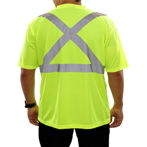 Camiseta de Seguridad Reflectante de Alta Visibilidad, Transpirable, Personalizada, de Poliéster/Algodón, Unisex, para Trabajo de Construcción, Resistente al Calor, de Clush Industries - Product Image 5