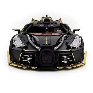 Black Midnight Sound Roadster 1:8 MOC 10631 Ensemble de briques de construction Véhicule de haute technologie Fougueux Jouet créatif pour garçons et enfants - Product Image 4