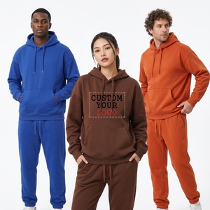 Pullover Embroidery Boxy Hoodie Manufacturer Private <b>Label</b> Heavyweight Cotton Streetwear Hoodies customized Tracksuit - Product Image 2