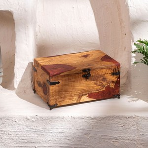 Caja de Joyería de Madera de Olivo con Resina Epoxi Personalizada, Grabado Personalizado, Regalo para el Día de la Madre - Product Image 5