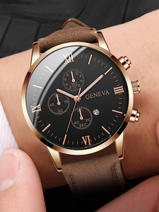 Reloj de cuarzo para hombre 192030 con triple esfera y fecha, y 3 pulseras. - Product Image 4