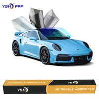 Precio de Fábrica, Película de Vinilo para Ventanas de Auto, Nano Cerámica PET Negra, 1.52x30m, 1mil, 3 Capas, Protección UV, Aislamiento Térmico, Privacidad