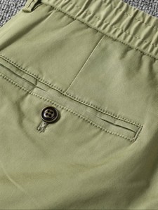 Men's High Elastic Waist Drawstring <b>Shorts</b> Breathable Woven Casual Knee Length Bermuda <b>Short</b> Pants with Pockets for Summer Wear - Product Image 4