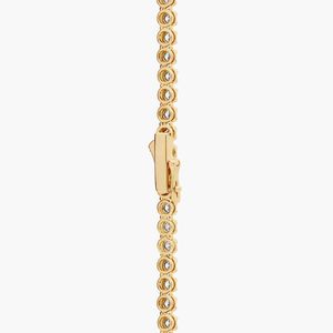 Collier tennis éternité en diamant de laboratoire certifié IGI 7 carats (7CTW) en or blanc 14K serti clos, bijou de luxe pour mariage et cadeau de fête - Product Image 3