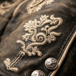 Shorts Lederhosen Bavarois Traditionnels Allemands pour Hommes, Écologiques, Respirants, à Motif Uni, Haute Qualité - Product Image 6