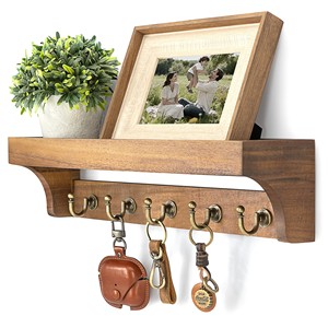 Acacia Wood wooden <b>key</b> holders and wall hooks OEM Custom Wholesale | Aqdus Saleem India - Product Image 1
