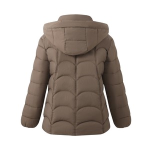 Felpa con Cappuccio e Zip a Collo Alto in Tinta Unita, Calda, Impermeabile, Antivento, Morbida, Casual, Elegante, Parka Invernale in Poliestere - Product Image 6