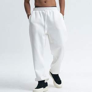Pantalones Deportivos de Algodón Personalizados para Hombre, Cintura Elástica con Cordón, Estilo Casual, Bolsillos Laterales, Ropa Urbana para Otoño - Product Image 1