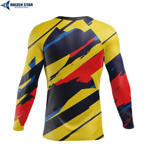 Camiseta de compresión para hombre, para gimnasio, fitness, MMA, BJJ, entrenamiento, protección UV, ropa deportiva de secado rápido - Product Image 2