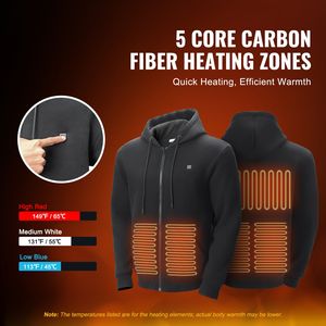 Felpa con Cappuccio Riscaldata da Donna con Zip, 5 Zone di Riscaldamento e Batteria Inclusa - Product Image 2
