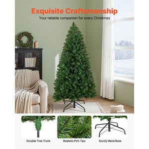 Albero di Natale Artificiale Preilluminato 4ft con 120 Luci LED Bianco Caldo, 8 Modalità di Illuminazione, 539 Decorazioni Natalizie Realistiche - Product Image 5