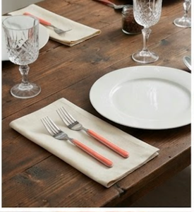 Modern Cutlery Set With Orange Color Handle Beautiful <b>Knife</b> <b>Fork</b> Spoon Set Perfect For Everyday Dining Casual Use <b>And</b> Gifting - Product Image 2