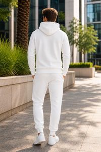 Ensemble de survêtement et de sport en polaire pour homme, sweat-shirt doux et pantalon de jogging pour un confort et une activité quotidiens - Product Image 3