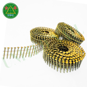 Clous en spirale de 45 mm à prix direct usine, tête à motif quadrillé, tailles personnalisées avec tige à vis/lisse pour pistolet pneumatique - Product Image 1