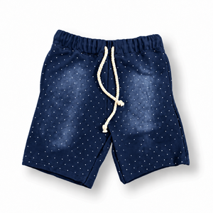 Custom <b>Women</b> Summer Acid Wash French Terry Cotton <b>Jogger</b> Sweat Shorts Distressed Embroidery Rhinestone <b>Baggy</b> Straight - Product Image 5