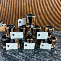 Brûleur d'encens Bakhoor indien et arabe moderne SS CRAFT INDIA SSCI-1301 – Élégant, en résine époxy et bois, sublimation artisanale, religieux