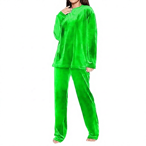 Women's Plus Size Winter <b>Velvet</b> Printed Eco-Friendly <b>Tracksuit</b> Full Sleeve Hooded Loose Fit Solid Color Lightweight Casual - Product Image 4