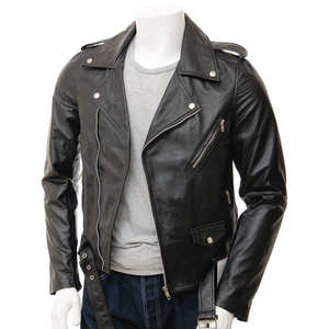 ราคาขายส่ง เสื้อแจ็คเก็ตหนังแท้ทรงปกติสำหรับผู้ชาย-กันลมและกันน้ำ ราคาสมเหตุสมผล - Product Image 1