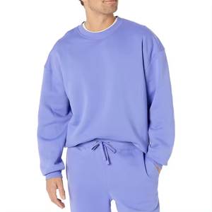 Hoodie ample et court pour hommes, en coton épais 500 g/m², coupe oversize, épaules tombantes, en molleton bouclette, pour fabricants - Product Image 5