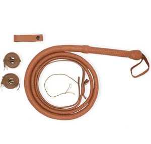 Fouet de combat Sairex personnalisé robuste de 06 à 16 pieds, 16 tresses en cuir noir, avec support de ventre, fouet pour cheval WP-1101 - Product Image 1