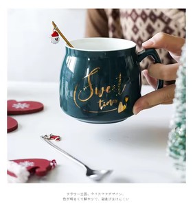 Ensemble de cuillères à café de Noël personnalisées en métal doré et argenté en acier inoxydable pour cadeaux d'affaires - Product Image 5