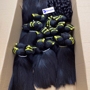 Extensiones de cabello humano recto de hueso virgen súper doble dibujado Paquetes crudos sin procesar de 8-30 pulgadas de alta calidad - Product Image 5