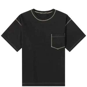 Camiseta de Algodón para Hombre, Suave y Transpirable, Camiseta Informal para Uso Diario, Camiseta de Algodón con Logotipo Personalizado para Hombre, Camisetas de Algodón Transpirables para Hombre OEM - Product Image 6