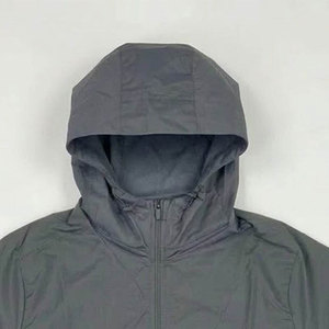 Ensemble de survêtement unisexe en nylon respirant, coupe-vent et léger, avec logo personnalisé, veste longue zippée pour l'été - Product Image 2