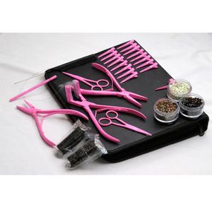 All-in-1 Hair Extension Tools Kit Rainbow Micro Beads Hair <b>Pliers</b> & Scissors <b>Set</b> - Product Image 4
