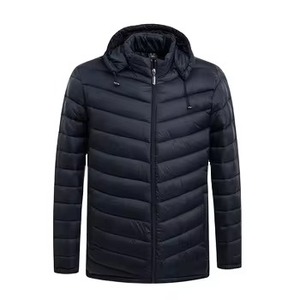 Mens Thick Slim Fit Formal Winter Puffer <b>Jacket</b> with <b>Warm</b> Quilted Insulation Windproof <b>Waterproof</b> Design - Product Image 5