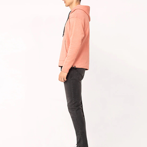 เสื้อฮู้ดดี้ผู้ชายผ้าฝ้าย 100% น้ำหนักเบา ดีไซน์ทันสมัย สำหรับฤดูหนาว คุณภาพสูง ลายเรียบ สไตล์สตรีทแวร์ลำลอง - Product Image 4
