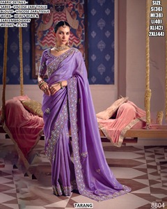 Sari Tradicional Negro Zafiro de Viscosa con Zari, que Absorbe la Humedad, Antiarrugas, para Fiestas y Diwali - Product Image 2