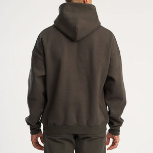 Regular Fit <b>Pullover</b> Hoodie for <b>Men</b> Heavyweight Unisex Streetwear Custom Logo Autumn Eco-Friendly 100% Cotton 400g Hoodies - Product Image 1