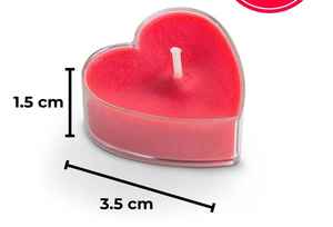 Velas Aromáticas de Cera de Soya en Forma de Corazón Rojo Romántico |   Decoración Ecológica Hecha a Mano para el Día de San Valentín y Aniversarios - Product Image 5