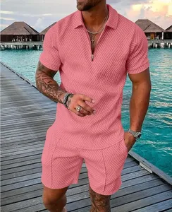 Ensemble T-shirt et Short Vintage pour Homme en Coton 100% Personnalisé, Délavé à l'Acide, Imprimé Sérigraphié, Style Hip Hop - Product Image 1