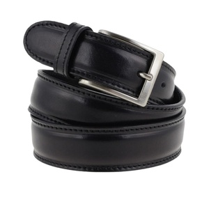 Style décontracté de luxe, largeur 3,5 cm, longueur 105-130 cm, cuir véritable artisanal bleu élégant et classique de haute qualité - Product Image 1