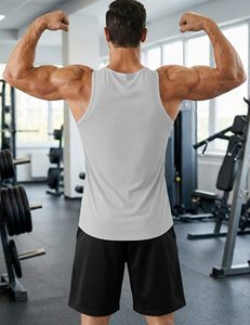 Wholesale Athletic Men’s Tank Top Sleeveless Gym Vest Fitness Workout Shirt Stretch <b>Running</b> <b>Singlet</b> Custom Logo Private Label - Product Image 3