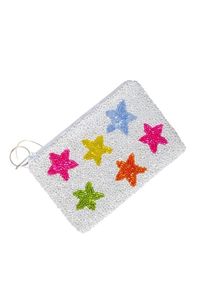 Pochette à monnaie perlée d'inspiration bohème avec broderie créative et caractère artisanal distinctif - Product Image 3