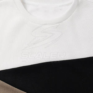 Vente directe d'usine, t-shirt simple à col rond pour homme, 100% coton, tissu tricoté léger, respirant, coupe confortable - Product Image 3