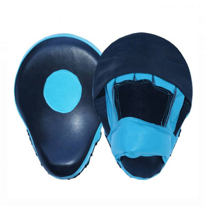 Guantes de Boxeo de Piel Sintética Amarillos y Azul Marino con Correas de Muñeca Ajustables, Equipo de Entrenamiento de Artes Marciales para Adultos - Product Image 5