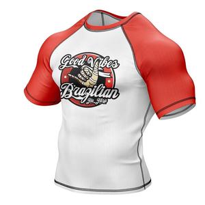 Rashguard de compression personnalisé pour homme, manches longues, pour BJJ, MMA, grappling, entraînement, respirant, séchage rapide, antibactérien - Product Image 2