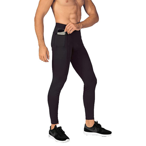 Premium Quality Custom 2026 Men's Athletic Pants Sports Tights Gym Running Base Layer Cool Dry Workout Best <b>Compression</b> <b>Legging</b> - Product Image 2