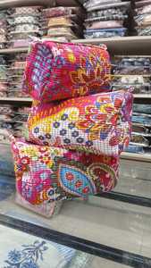 Premium Quilted <b>Toiletry</b> Bags with Vibrant Prints Spacious <b>Storage</b> & Durable Zip Closure for Travel Makeup & Daily Use - Product Image 4
