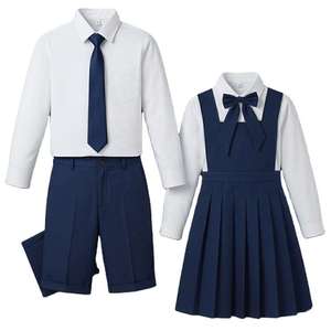 Conjunto de Uniforme Escolar para Niños, Chaleco, Camisa y Pantalón, Ropa Académica Formal, Colores y Logotipo Personalizados, Fabricante al por Mayor, Bordado - Product Image 3
