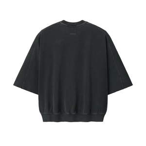 Sweat-shirt surdimensionné en coton de qualité supérieure pour homme, coupe baseball, manches coupées, en tissu éponge épais, style streetwear, OEM, décontracté, personnalisable, marque privée - Product Image 2